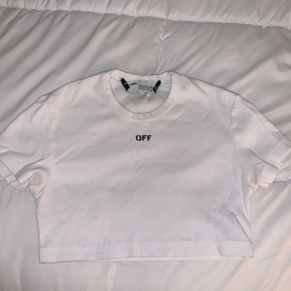 Off white crop top